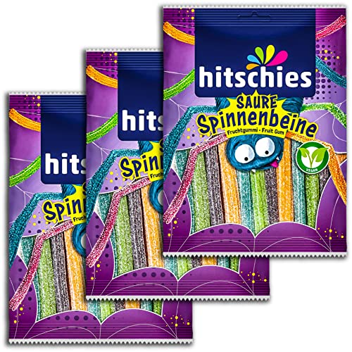3er Pack hitschler Spinnenbeine Saure Fruchtgummi-Sticks 3 x 125 g von hitschler International GmbH & Co. KG Köln
