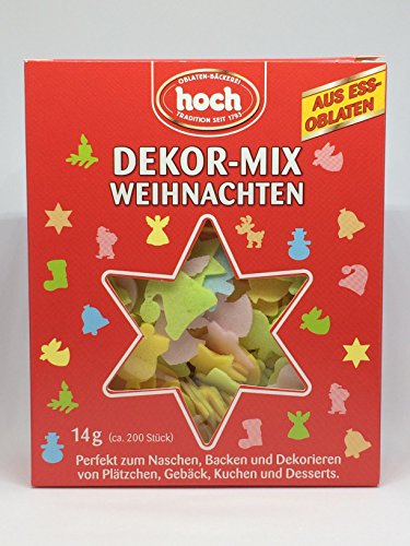 hoher weihnachtlicher Deko-Mix von hoch