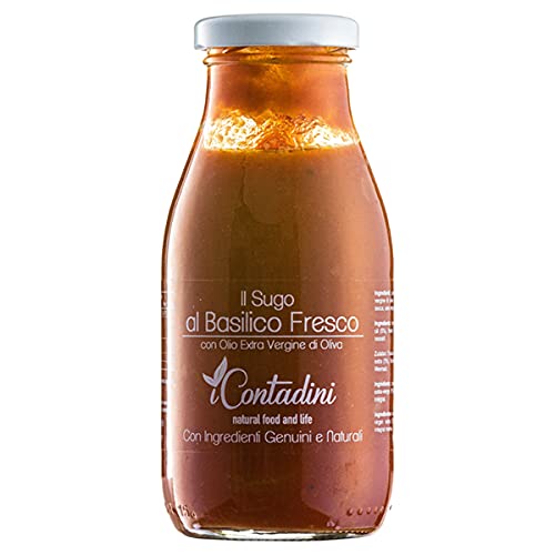 iContadini, Tomatensauce mit Basilikum, Il Sugo al pomodoro e basilico, aus Italien, 250 g von iContadini