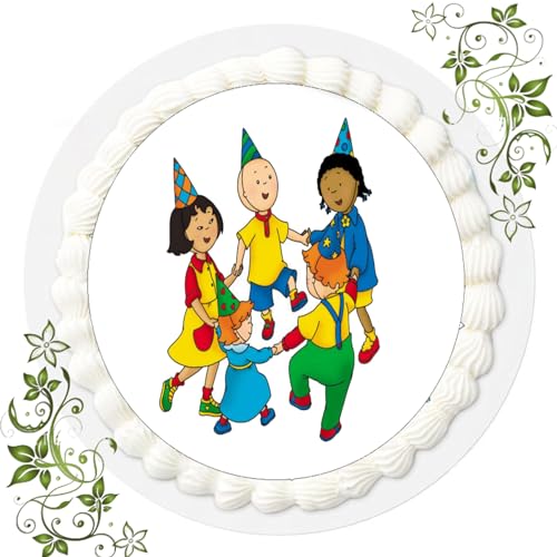 FONDANT Tortenbild, Zuckerbild mit Motiv, Essbares Foto für Torten, Tortenbild, Tortenaufleger Ø 20cm FONDANT Calliou Nr. 4 von ich