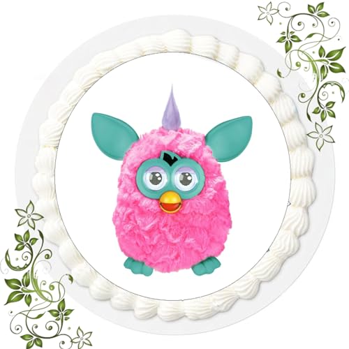 ich FONDANT Tortenbild, Zuckerbild mit Motiv, Essbares Foto für Torten, Tortenbild, Tortenaufleger Ø 20cm FONDANT Furby Nr. 2 von ich