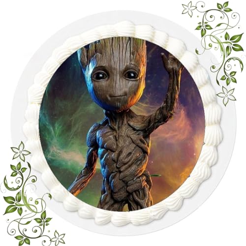 ich FONDANT Tortenbild, Zuckerbild mit Motiv, Essbares Foto für Torten, Tortenbild, Tortenaufleger Ø 20cm FONDANT Guardians of the Galaxy Nr. 10 von ich