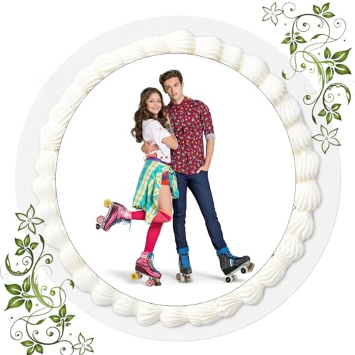 FONDANT Tortenbild, Zuckerbild mit Motiv, Essbares Foto für Torten, Tortenbild, Tortenaufleger Ø 20cm FONDANT Soy Luna Nr. 14 von ich