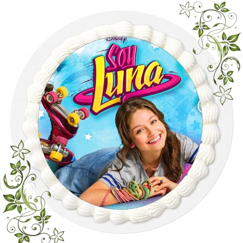 FONDANT Tortenbild, Zuckerbild mit Motiv, Essbares Foto für Torten, Tortenbild, Tortenaufleger Ø 20cm FONDANT Soy Luna Nr. 7 von ich