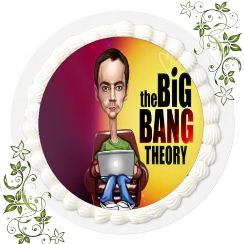 ich FONDANT Tortenbild, Zuckerbild mit Motiv, Essbares Foto für Torten, Tortenbild, Tortenaufleger Ø 20cm FONDANT The Big Bang Theory Nr. 5 von ich