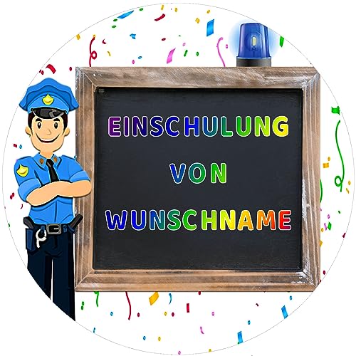 Fondant Tortenaufleger Tortenbild Geburtstag EINSCHULUNG/SCHULKIND 2023 personalisierbar WUNSCHNAME von ich