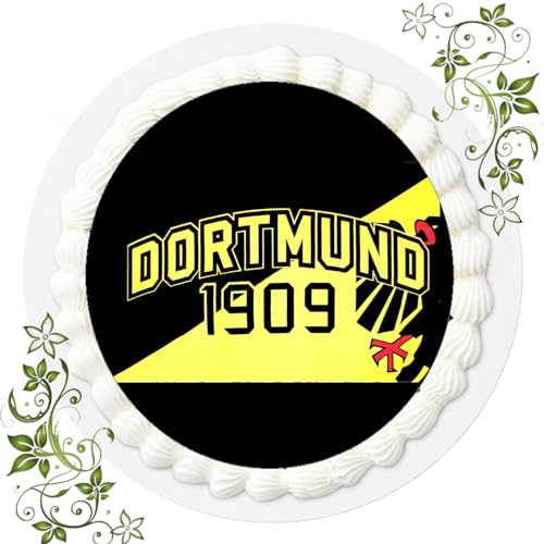 Premium Esspapier Oblate Tortenbild, Essbares Foto für Torten, Tortenaufleger Ø 20cm Dortmund Nr. 8 von ich