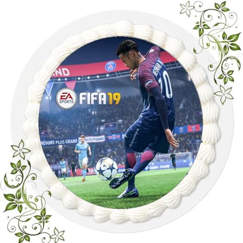 Premium Esspapier Oblate Tortenbild, Essbares Foto für Torten, Tortenaufleger Ø 20cm Fifa 19 Nr. 3 von ich