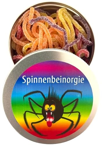 Spinnenbeinorgie, Saures Fruchtgummi, Nervennahrung, Geschenk zur Entspannung, Spaßgeschenk von Feinkost Student (4 Geschmacksrichtungen von ich