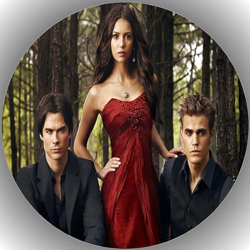 Tortenbild, mit dem Motiv: The Vampire Diaries, Essbares Foto für Torten, Premium Esspapier, Tortenaufleger Ø 20cm The Vampire Diaries K19 von ich