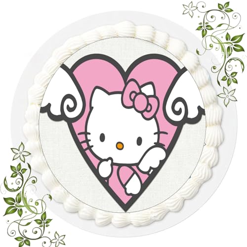 ich Premium Esspapier Oblate Tortenbild, Essbares Foto für Torten, Tortenaufleger Ø 20cm Hello Kitty Nr. 8 von ich