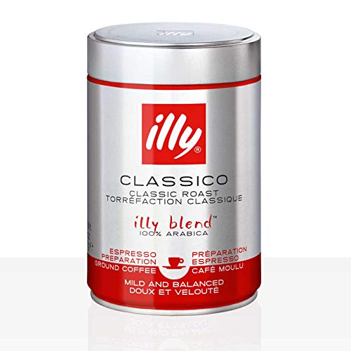 illy Espresso Classico Normale Röstung - 3 x 250g Kaffee gemahlen, 100% Arabica (Neues Design) von Illy