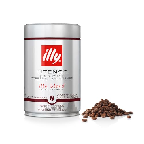 illy Kaffeebohnen Intenso, ganze Bohne, intensive-vollmundige Röstung, 1x250g Dose von Illy