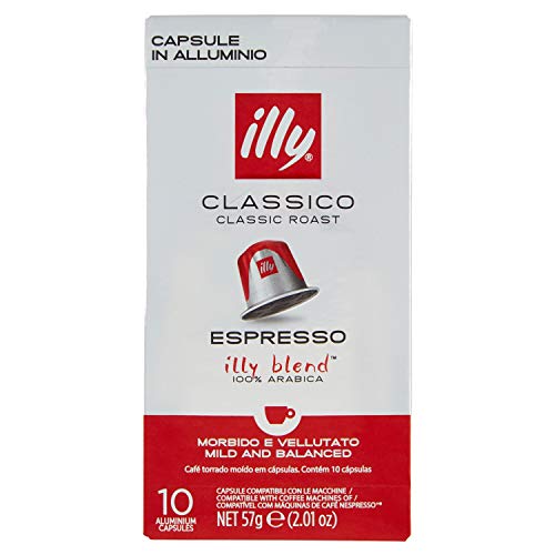 Illy - Cafe Espresso Classico kompatibler Nespresso, 10 Kapseln - 1 Einheit von illy