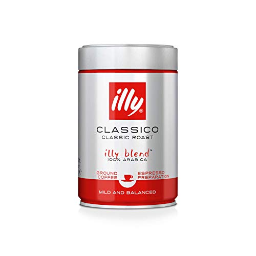 Illy Espresso Normale Röstung, Gemahlen, 2er pack (2 x 250 g) von illy