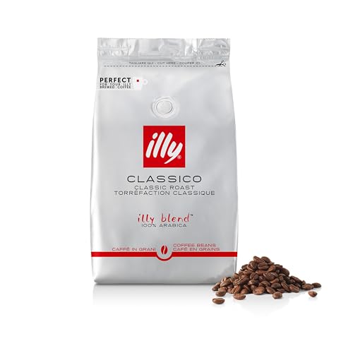 Kaffeebohnen der Röstung CLASSICO von illy zum Mahlen, eine 500-g-Packung von illy