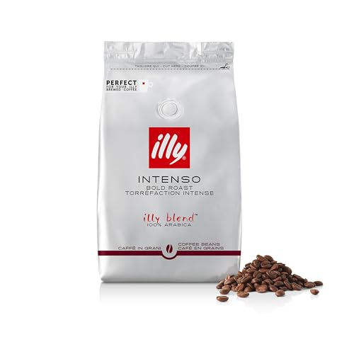 Kaffeebohnen der Röstung illy INTENSO zum Mahlen, eine 500-g-Packung von illy