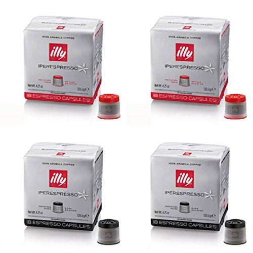 illy 36 rote Kapseln 36 schwarze Kapseln von illy