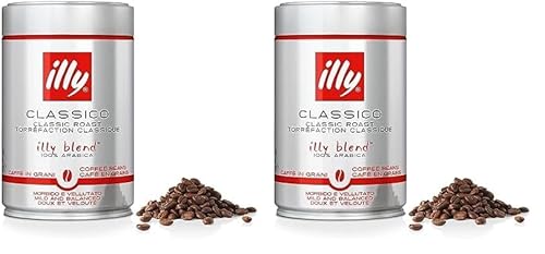 illy Classico Classic Roast, 100% Arabica, Ganze Bohne (Packung mit 2) von illy