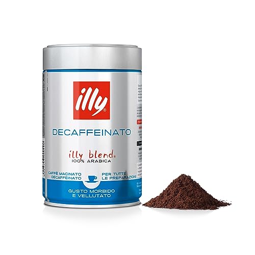 illy Gemahlener gerösteter entkoffeinierter Kaffee, 250 g von illy