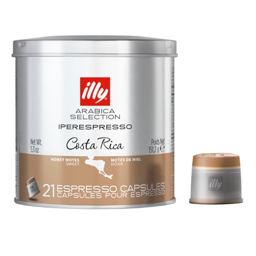 illy Kaffee, Arabica Selection Costa Rica Espresso-Kapseln, Single Origin, zum Brauen mit iperEspresso Kapselmaschinen, 21 Stück (1 Stück) von illy