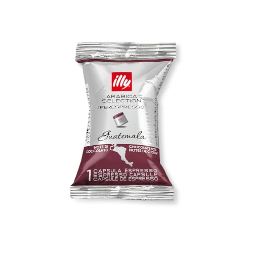 illy Kaffee, Kaffeekapseln Iperespresso Arabica Selection Guatemala - Verpackung mit 100 Kaffeekapseln von illy