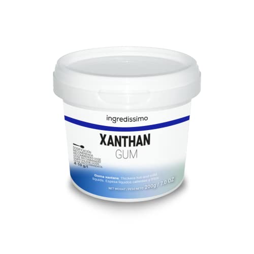 INGREDISSIMO - Xanthan Gum 200 g, Verdickungsmittel Feines Pulver, Natürlicher Stabilisator, Vegan und Glutenfrei, Cremefarbe, Stabilisator und Emulgator von ingredissimo