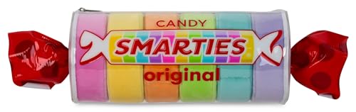 iscream Smarties Candies Kissen-Set, 44,5 x 11,4 cm, in transparenter Verpackung mit Reißverschluss von iscream