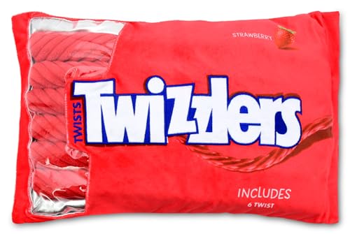 iscream Twizzlers Strawberry Kissen-Set mit Mini-Twist-Kissen, 48,3 x 21,6 cm von iscream