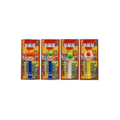 Super Mario Nintendo PEZ Pack 4 Figuren von ivin