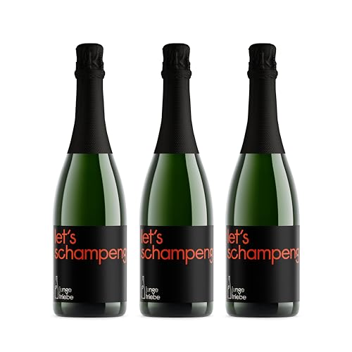 junge triebe | let´s schampeng | Riesling Sekt brut, Rheinhessen, Jahrgangssekt, vegan | 3x 0,75l von junge triebe