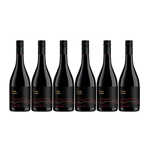 junge triebe | the cozy red | Rotwein trocken, Rheinhessen, Gutswein, vegan | 6x 0.75l von junge triebe