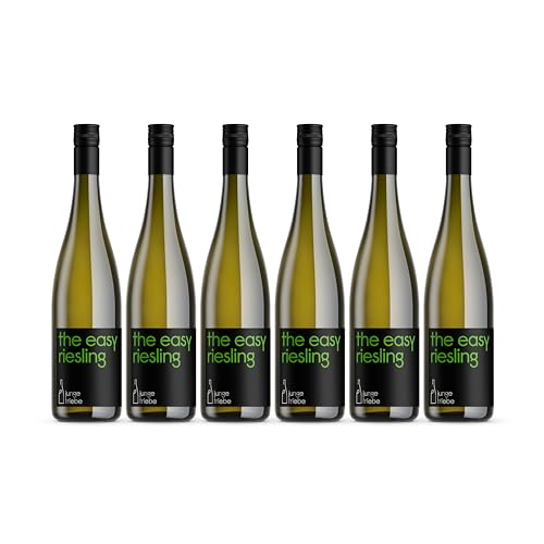 junge triebe | the easy riesling | Bio Riesling Weißwein trocken, Rheinhessen, vegan | 6x 0,75l von junge triebe