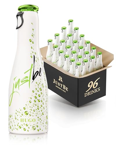 JustBe Hugo | Piccolo Wein-Cocktail I Holunderblüte + Minze Mix Aperitif (Hugo, 96 x 0,2l) von just be