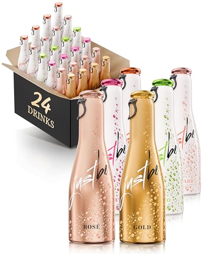 JustBe Mix | Piccolo frizzante l Prickelnder Premium Piccolo Wein Aperitif Sekt (Mix, 24 x 0,2l) von just be