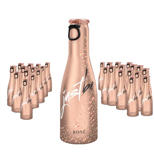 JustBe Rosé | Piccolo frizzante l Prickelnder Premium Rosé-Wein (Rosé, 48 x 0,2l) von just be