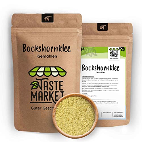 10 kg GRÖSSENAUSWAHL - Bockshornklee gemahlen | Bockshorn Tee | Gewürz | Pulver | Fenugreek Powder | Saat | Bockshornkleesaat von TASTE MARKET Guter Geschmack