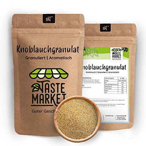 10 kg Knoblauchgranulat | Knoblauch Granualat granuliert | G2 | Aroma | TASTE MARKET | Körner grob | Gewürz von TASTE MARKET Guter Geschmack