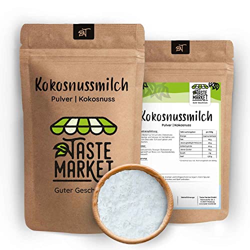 Kokosmilchpulver 20 kg | Kokosnussmilch Pulver | Kokos Milch Pulver getrocknet | Kokosnussmilch Milchpulver | sprühgetrocknet von TASTE MARKET Guter Geschmack