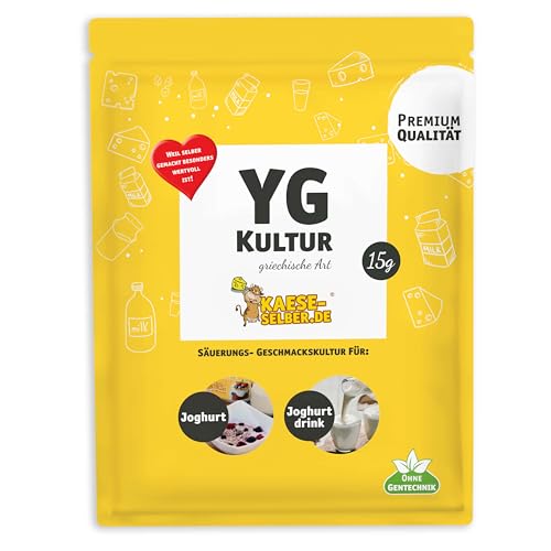 YG Joghurtkulturen 15g griechische Art, Joghurt selber Machen, Joghurtkultur, Ferment von KAESE-SELBER.DE