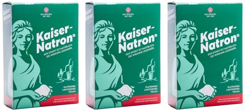 3x Kaiser Natron 250g Soda,Backen,kochen,waschen,reinigen Haus, Küche, Natriumhydrogencarbonat,Backpulver von kaiser natron