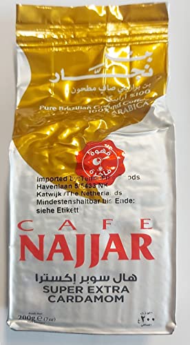 Najjar Super extra Kardamon Cafe premium variante 1 x 200g von Kajal