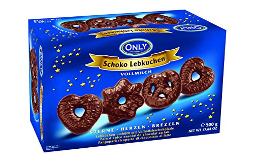 Gebaeck Lebkuchen Vollmilch Sterne-Herzen-Brezeln 500g Only von kein