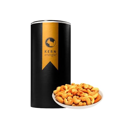 KERNenergie Cashewkerne geröstet - geröstete, ungesalzene Cashews - Nüsse & Kerne aus eigener Rösterei (500g black, 500g) von kern-energie