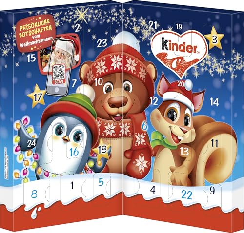 kinder Mix Tisch-Adventskalender – Adventskalender mit leckeren Schokoladen-Spezialitäten – 1 Kalender à 113g von kinder Mix