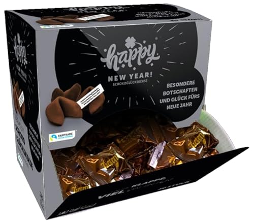 koawach Schoko Glückskekse koffeinfrei - 30 Stück - Wahrheit oder Pflicht Edition - Perfektes Mitbringsel für Party, Hochzeit oder Silvester - Bio, vegan & Fairtrade von koawach