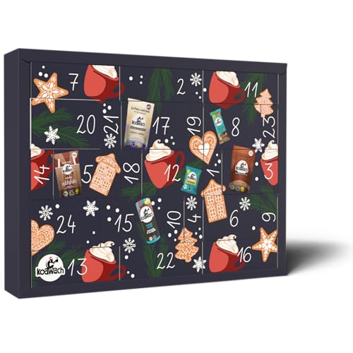 koawach Adventskalender 2024 - Bio & Fairtrade - 24 Türchen mit leckeren Kakao Geschenken & Überraschungen von koawach