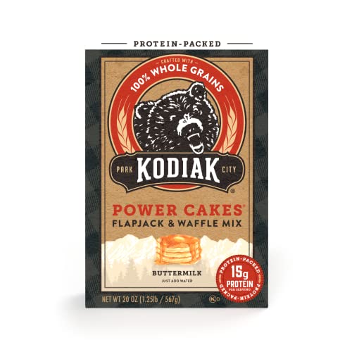 Kodiak Cakes Whole Grain Power Cakes Flapjack and Waffle Mix - Original Buttermilk - 20 oz (1lbs 4 oz) von Kodiak Cakes