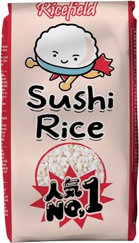 RICEFIELD Sushi Reis, Rundkorn, Japonica - 1 x 1 kg von RICEFIELD