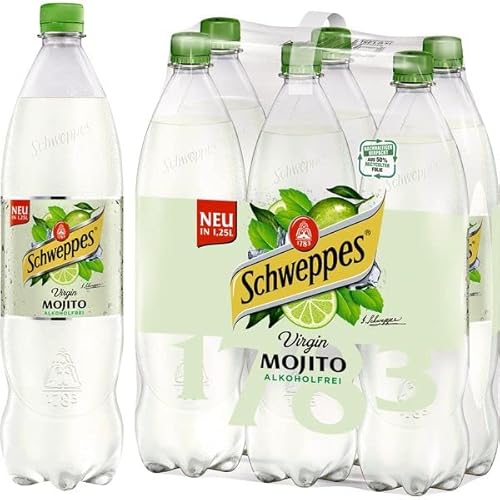 Schweppes Virgin Mojito inc. Pfand (6 x 1,25l) kohlensäurehaltiges Erfrischungsgetränk von Schweppes International hagener Straße 261 57223 kreuztal